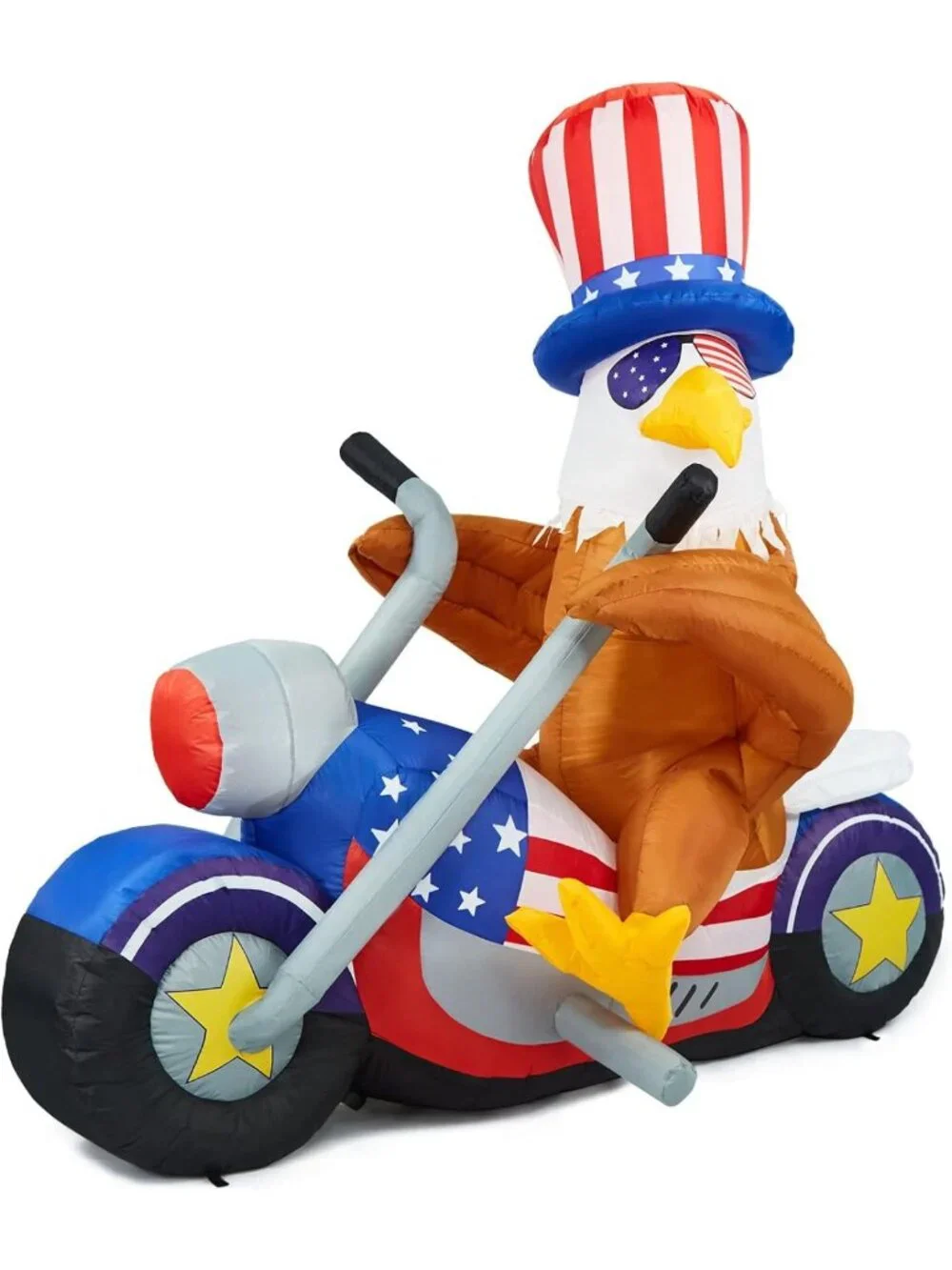 6 FT Patriotic Eagle Inflatable Yard Decoration | LED Lights for Independence